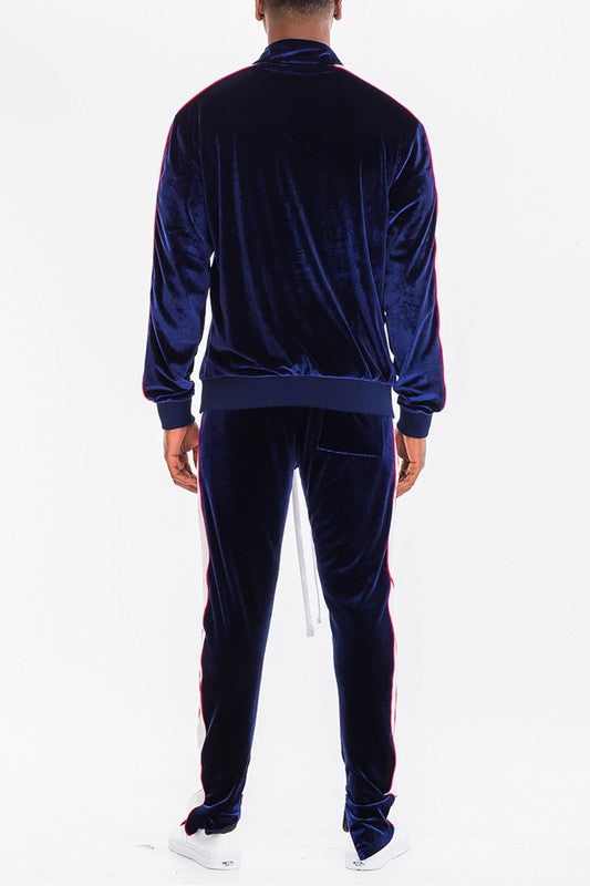 Vintage velour track jacket & track pants set