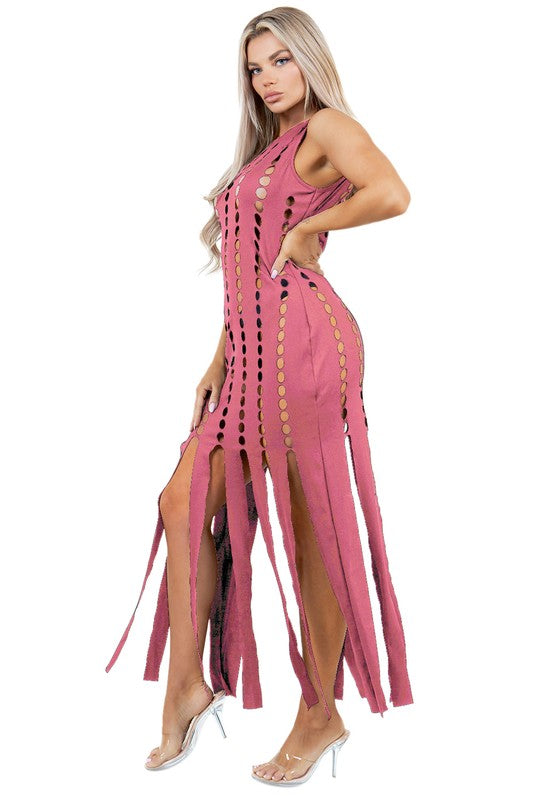 Boujee long maxi dress