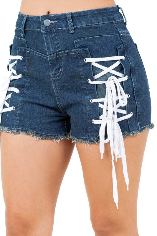 Boujee womens denims shorts