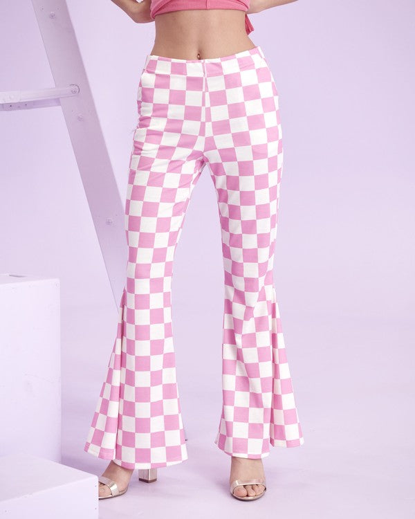 Orange & white checkered pants