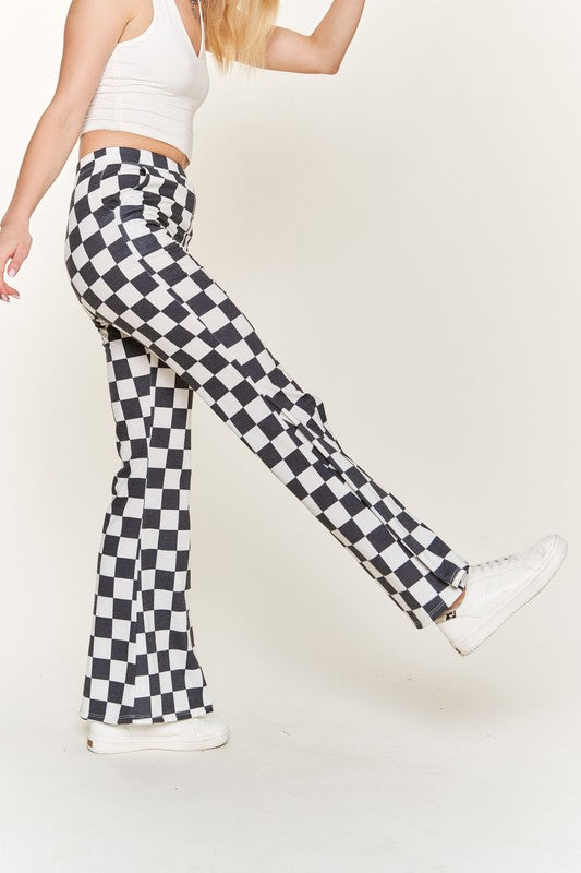 Orange & white checkered pants