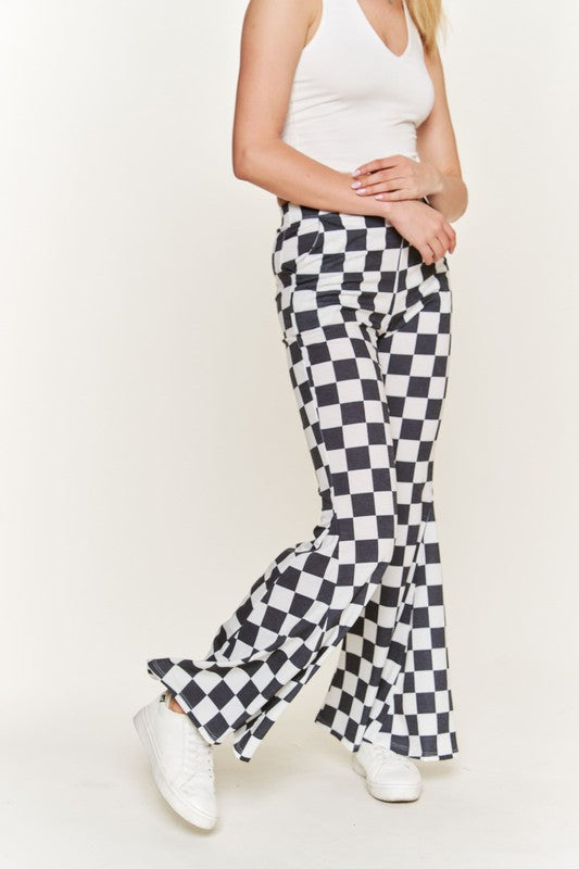 Orange & white checkered pants