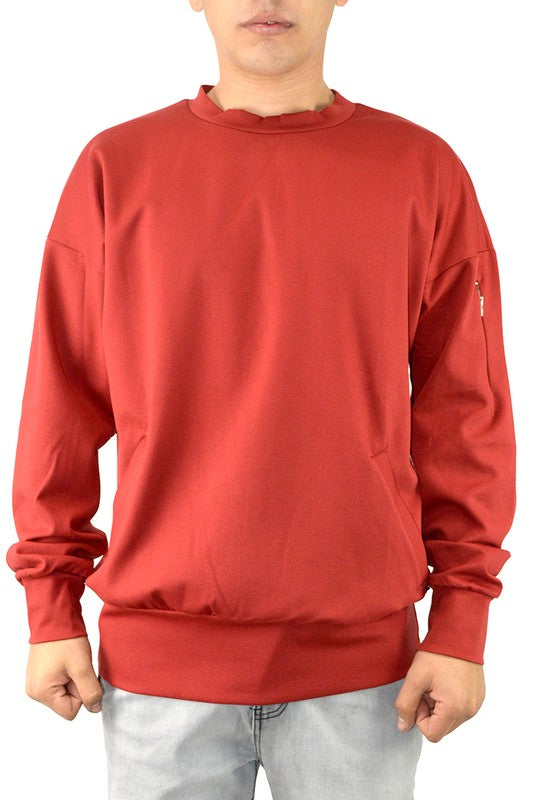 Men's Casual Long Sleeve Pullover Sweatshirts