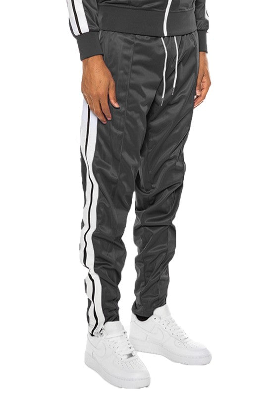 Single Striped tape track pants