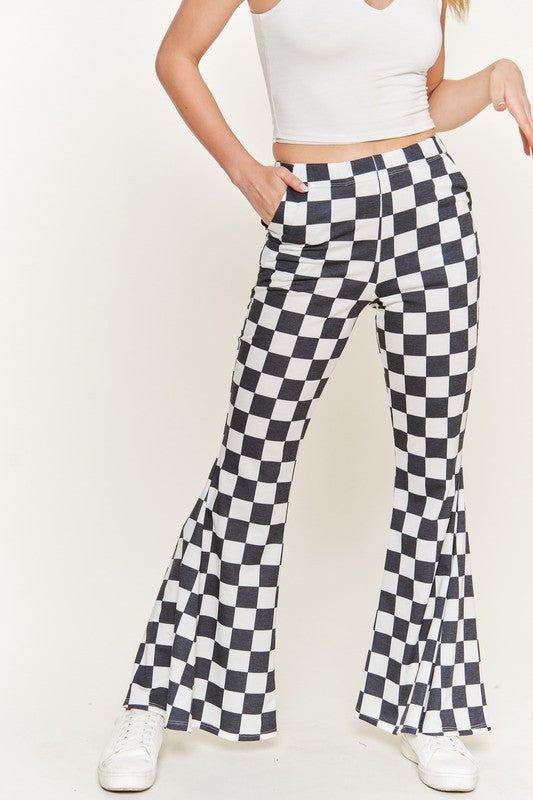 Orange & white checkered pants