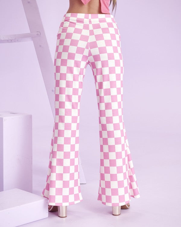 Orange & white checkered pants