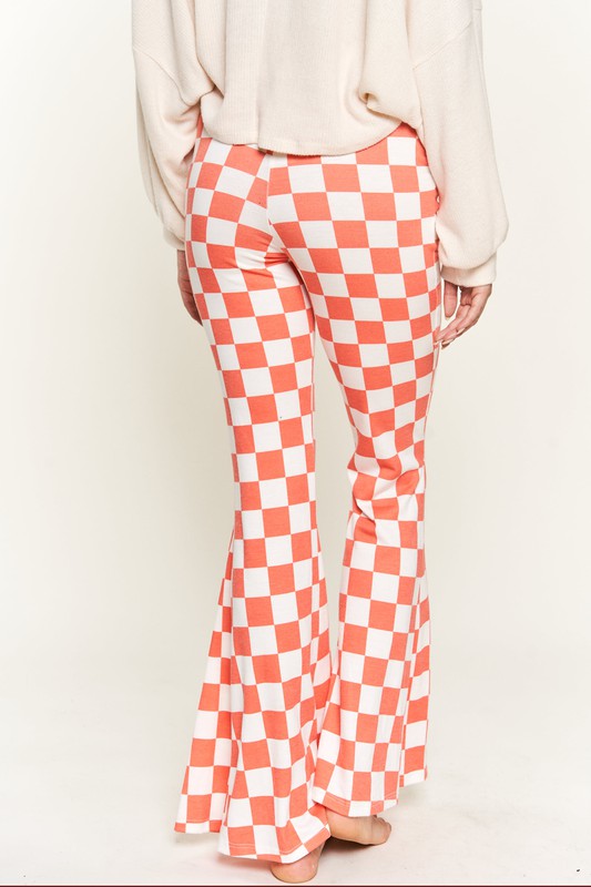 Orange & white checkered pants