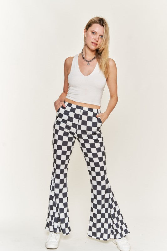 Orange & white checkered pants