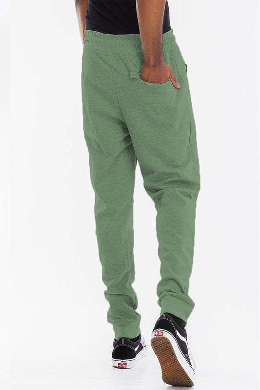 Mens Solid Heathered Jogger