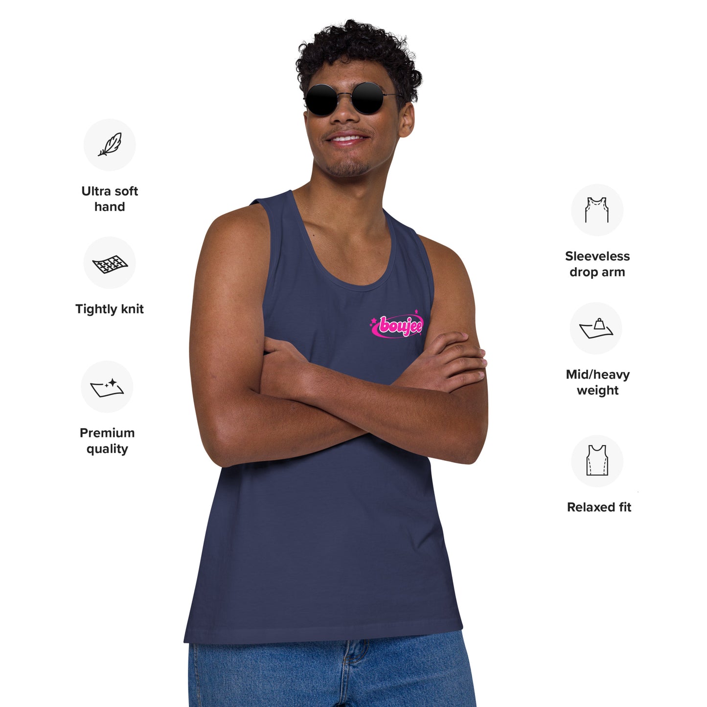 Boujee Men’s premium tank top