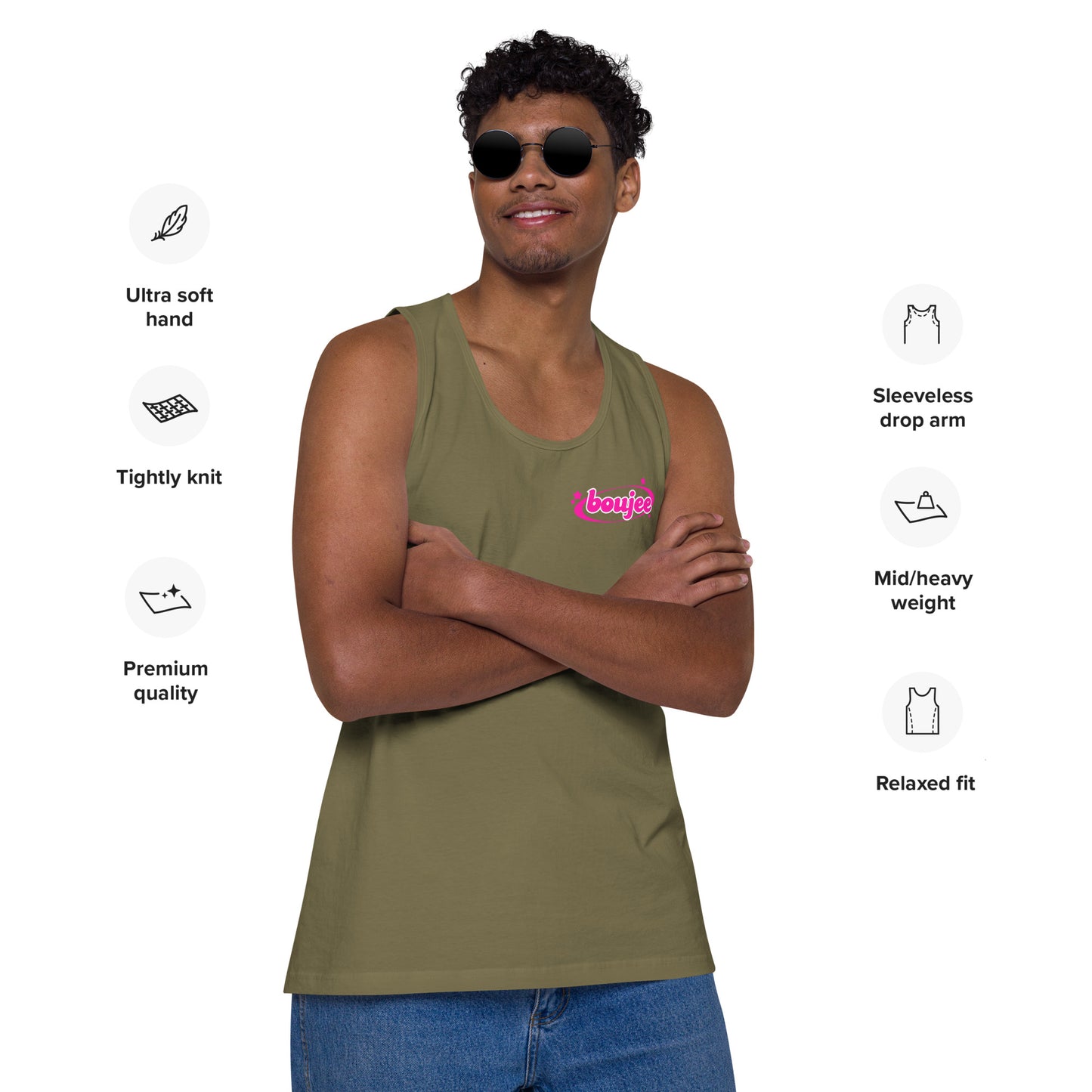 Boujee Men’s premium tank top