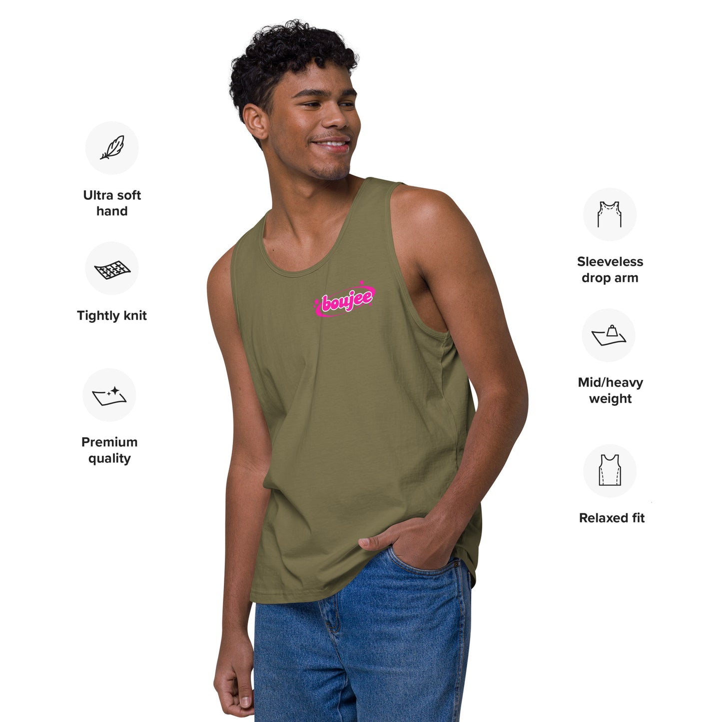 Boujee Men’s premium tank top