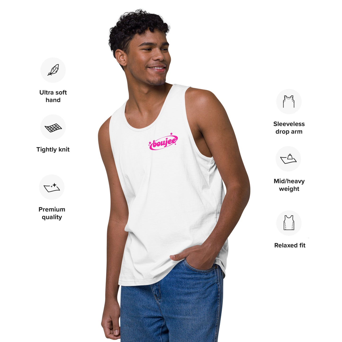 Boujee Men’s premium tank top